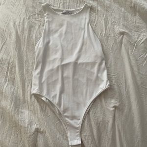 zara white bodysuit